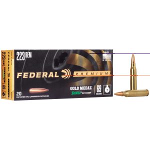 Federal Gold Medal .223rem 69gr Bthp 20ct
