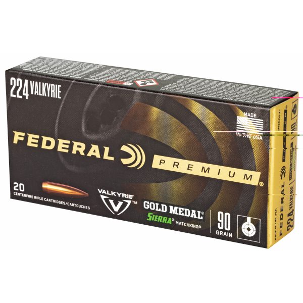 Federal Gold Medal .224 valkyrie 90gr Bthp 20ct - Image 4