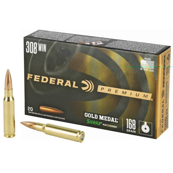 Federal Gold Medal .308wn 168gr Bthp 20ct