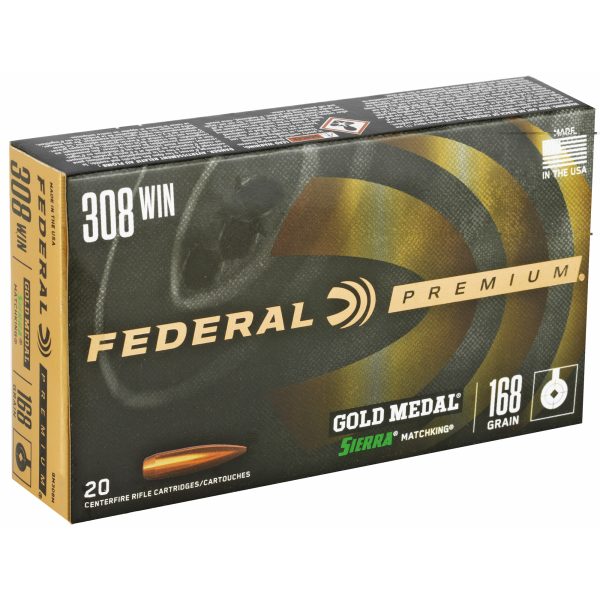 Federal Gold Medal .308wn 168gr Bthp 20ct - Image 3