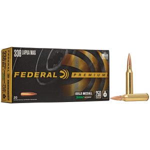 Federal Gold Medal .338lapua 250gr Bthp 20ct