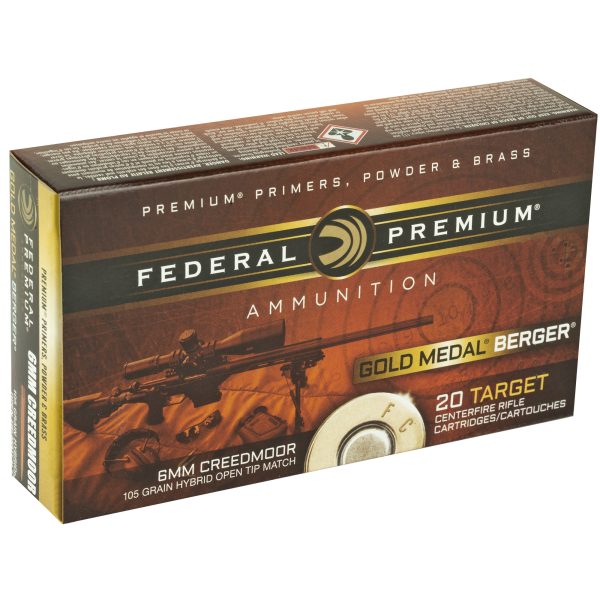 Federal Gold Medal 6mm Creedmoor 105gr Berg 20ct - Image 4