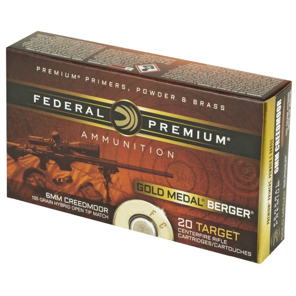 Federal Gold Medal 6mm Creedmoor 105gr Berg 20ct - Image 3