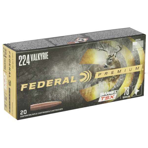 Federal Premium .224Valkyrie 78gr Brns Tsx 20ct - Image 3