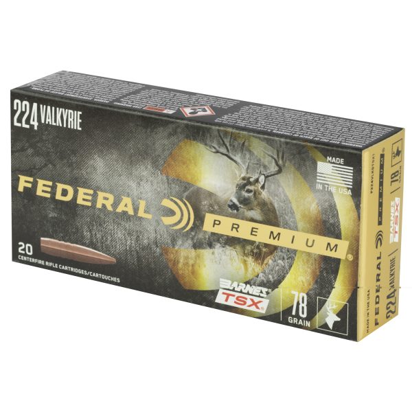 Federal Premium .224Valkyrie 78gr Brns Tsx 20ct - Image 4