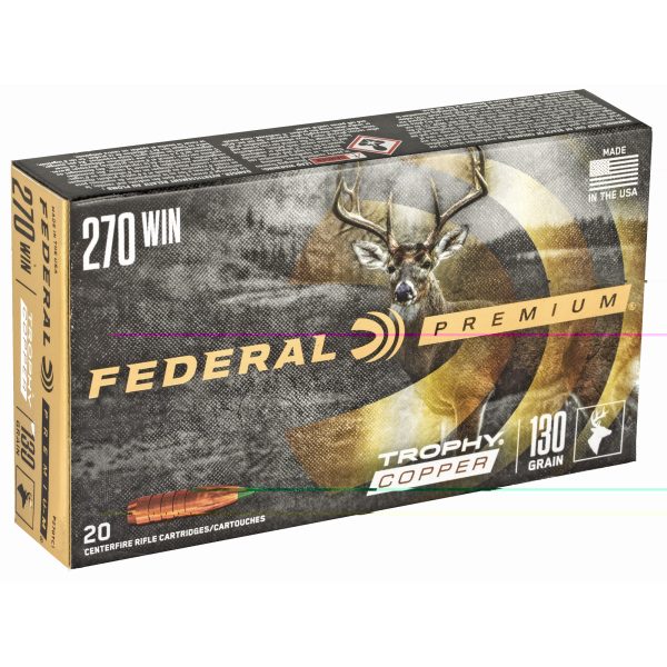 Federal Premium .270win 130gr Trophy Copper 20ct - Image 2