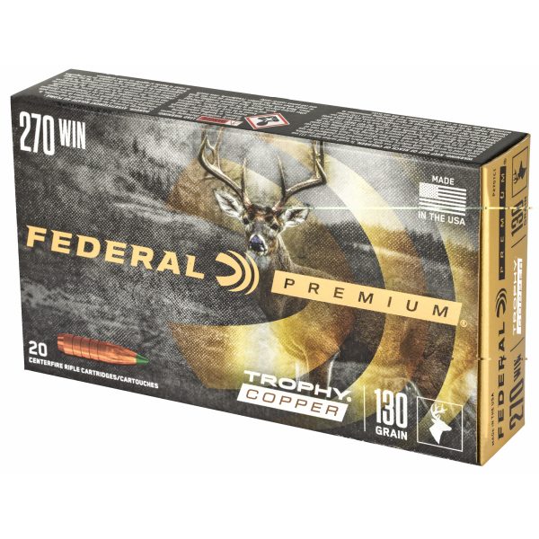 Federal Premium .270win 130gr Trophy Copper 20ct - Image 4