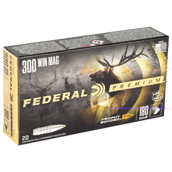 Federal Premium .300win mag 180gr Trophy Tp 20ct - Image 2