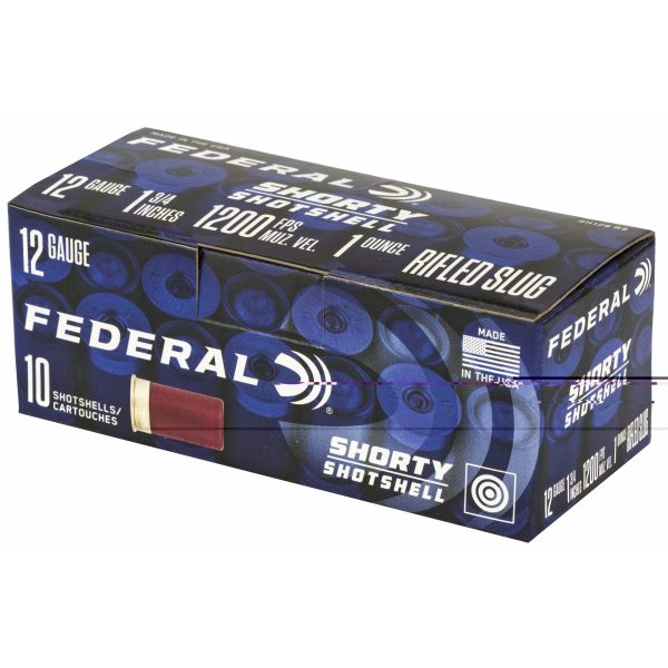 Federal Shorty Ss 12ga 1.75" Rfl Slug 10ct - Image 4