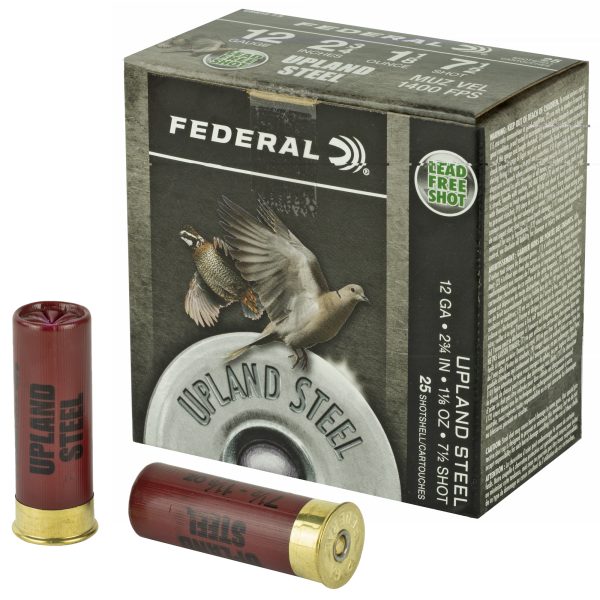 Federal Upland Steel 12ga 2.75" #7.5 25ct
