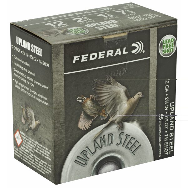 Federal Upland Steel 12ga 2.75" #7.5 25ct - Image 2