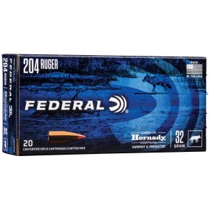 Federal V&P .204rug 32gr Hornady V-max 20ct