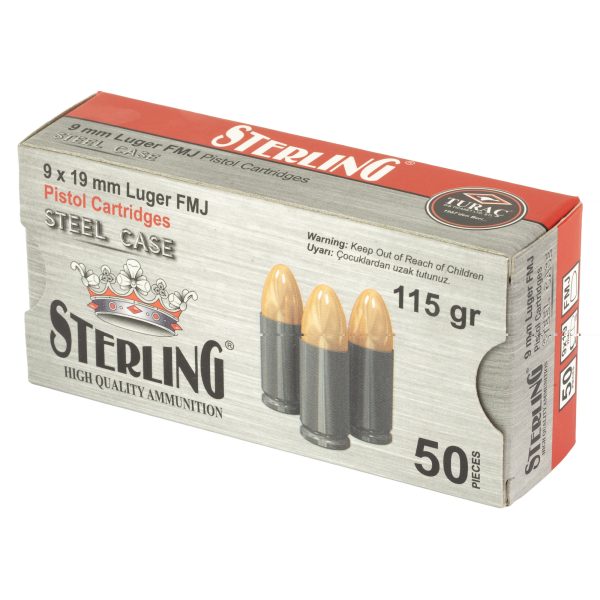 Sterling 9mm 115gr Fmj Steel 50ct - Image 3