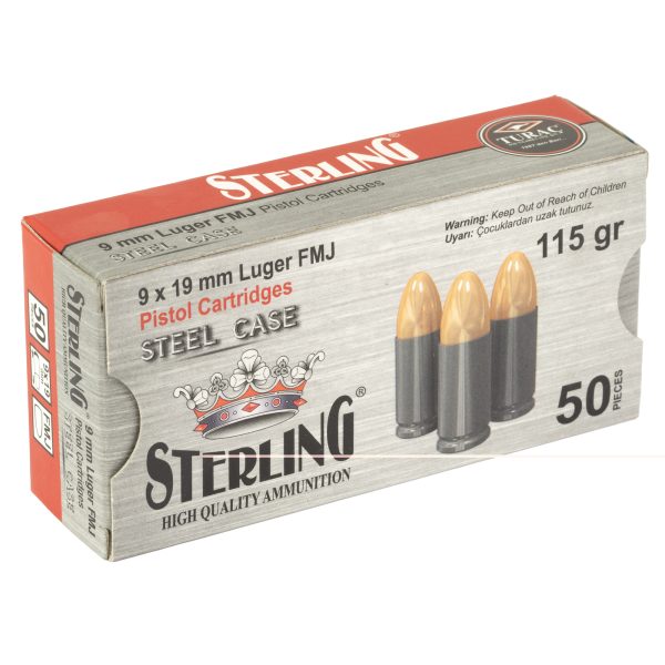 Sterling 9mm 115gr Fmj Steel 50ct - Image 4