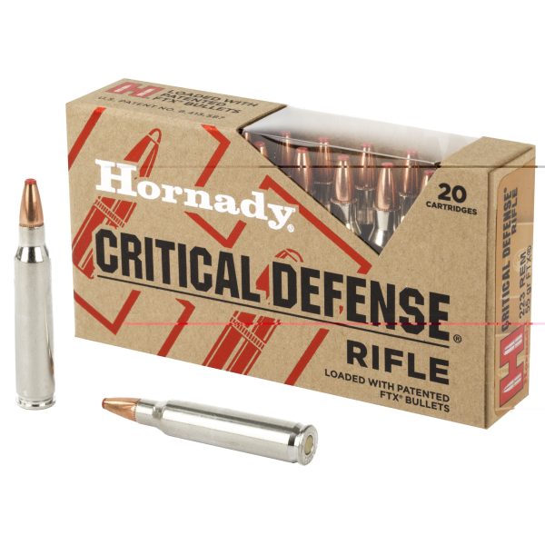 Hornady Critical Defense .223rem 55gr Ftx 20ct