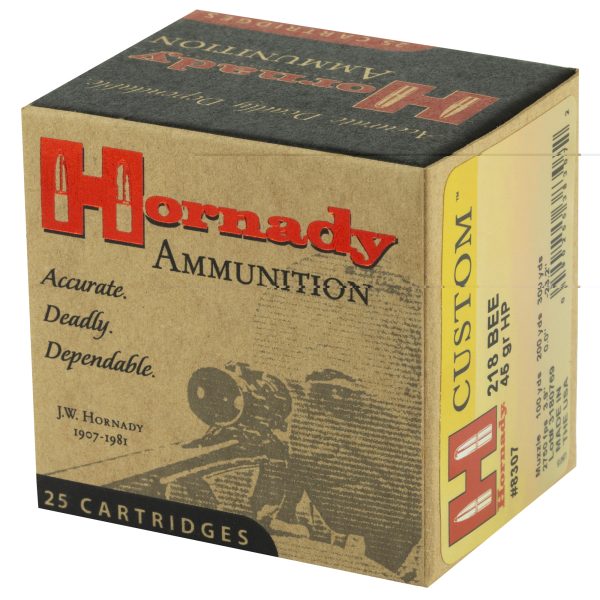 Hornady .218 Bee 45gr Hp 25ct - Image 2