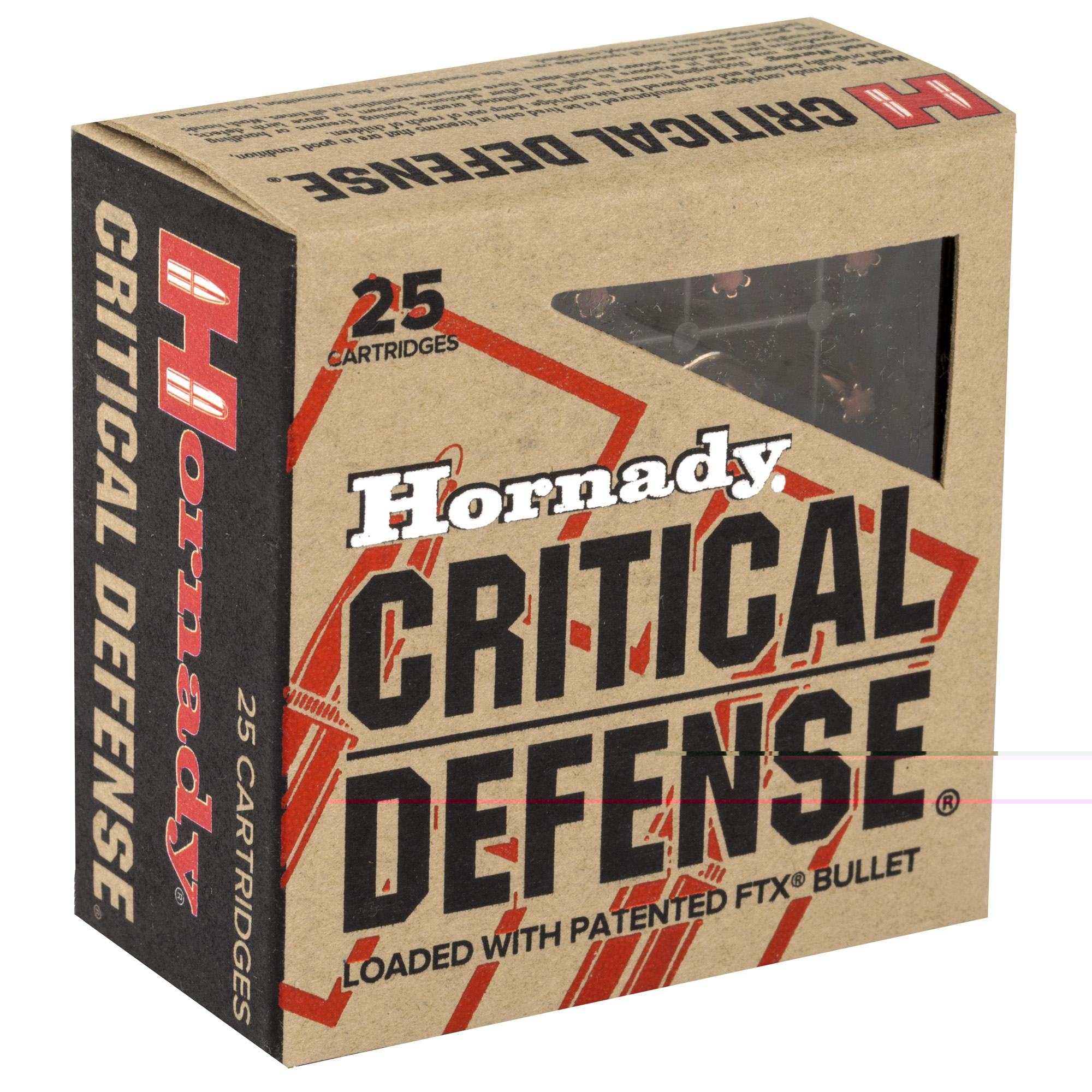 Hornady Critical Defense Ammunition .25acp 35gr FTX 25ct - Image 2