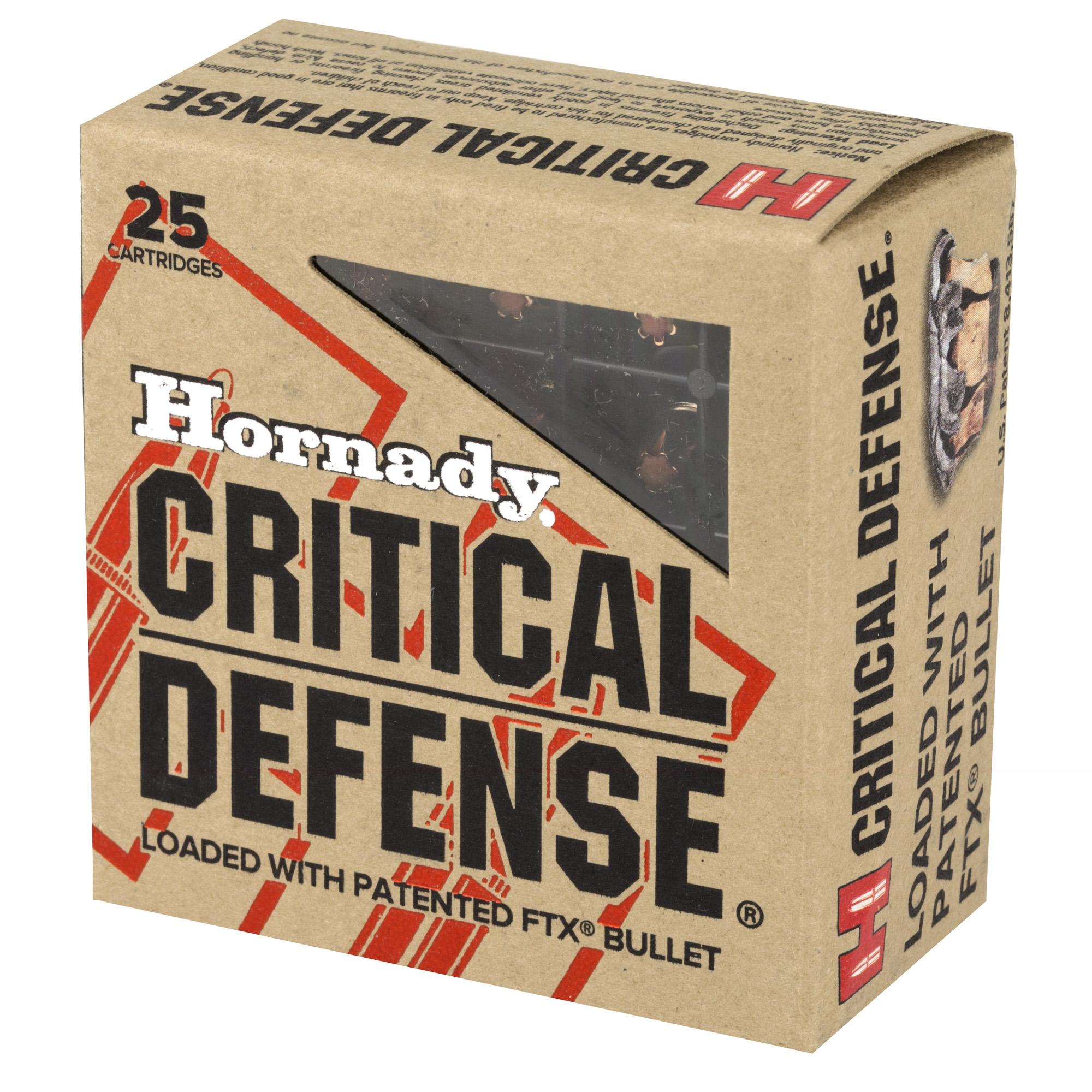 Hornady Critical Defense Ammunition .25acp 35gr FTX 25ct - Image 3