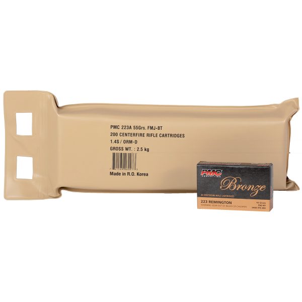 PMC Bronze .223rem 55gr Fmj Bulk 20ct