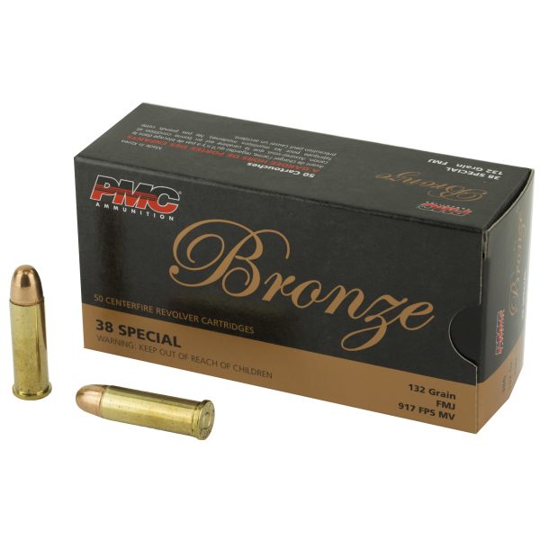 PMC Bronze .38spl 132gr Fmj 50ct