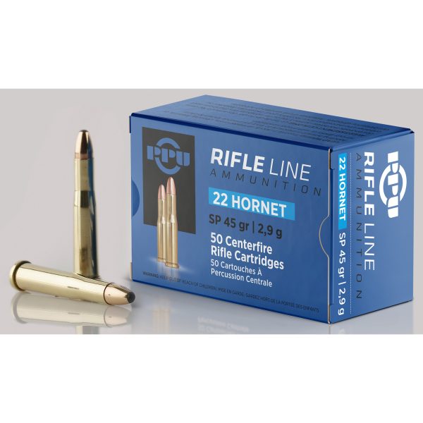 PPU .22 Hornet 45gr Sp 50ct