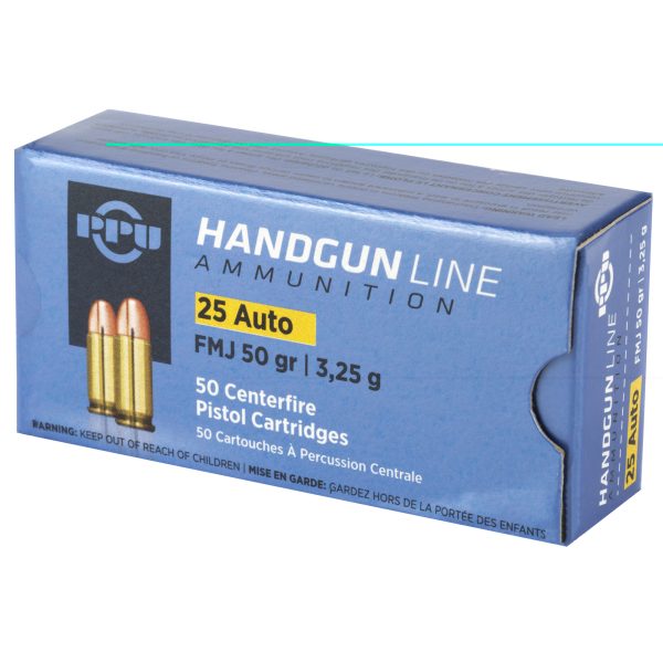 PPU .25acp Fmj 50gr 50CT - Image 2