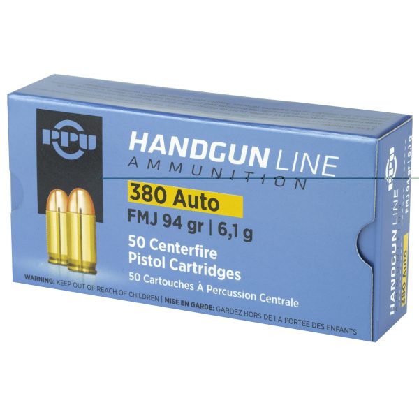PPU .380acp Fmj 94gr 50CT - Image 2