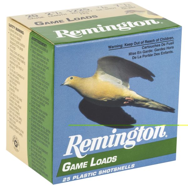 Remington Game Load 20ga 2 3-4" #7.5 25CT - Image 2