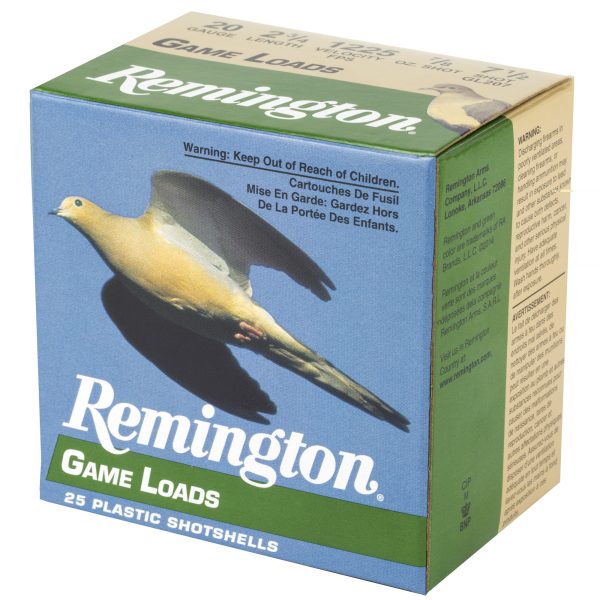 Remington Game Load 20ga 2 3-4" #7.5 25CT - Image 3