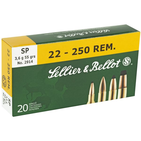 Sellier & Bellot .22-250 55gr Sp 20ct - Image 3