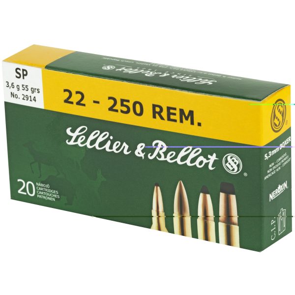 Sellier & Bellot .22-250 55gr Sp 20ct - Image 2