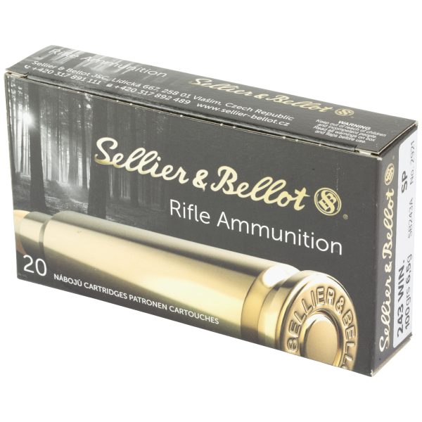 Sellier & Bellot .243win 100gr Sp 20ct - Image 3