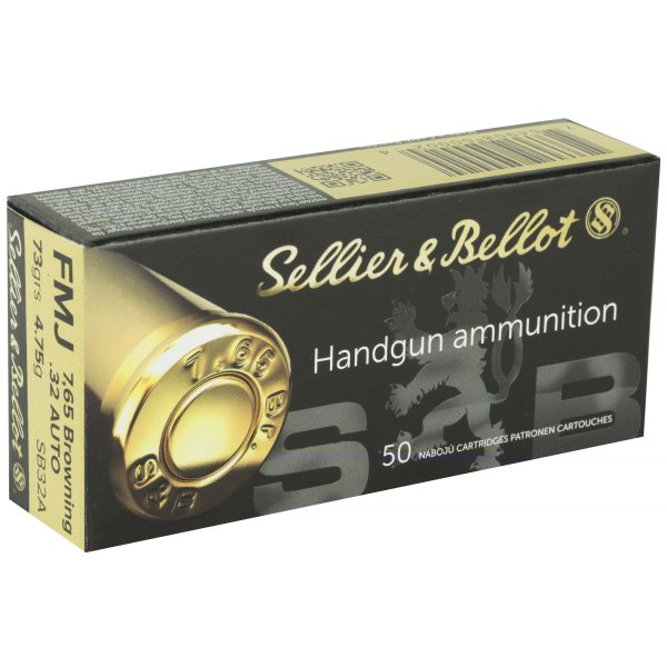 Sellier & Bellot .32acp 73gr Fmj 50ct - Image 3