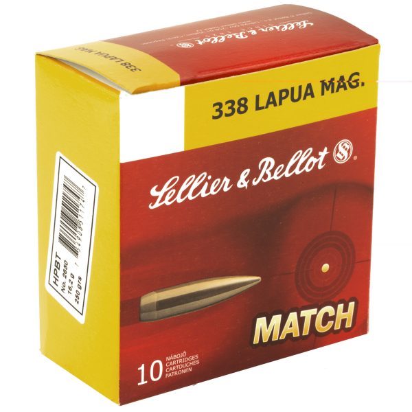 Sellier & Bellot .338lapua 250gr Sierra Hpbt 10ct - Image 2