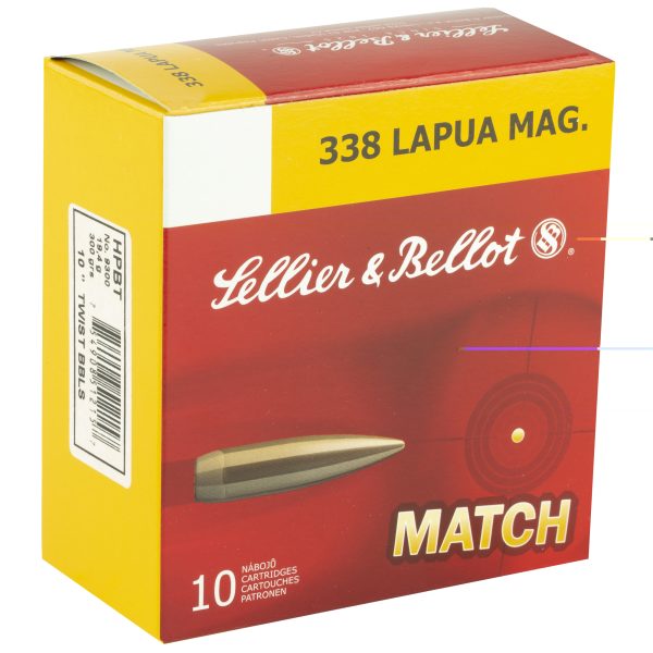 Sellier & Bellot .338lapua 300gr Sierra 10ct - Image 3