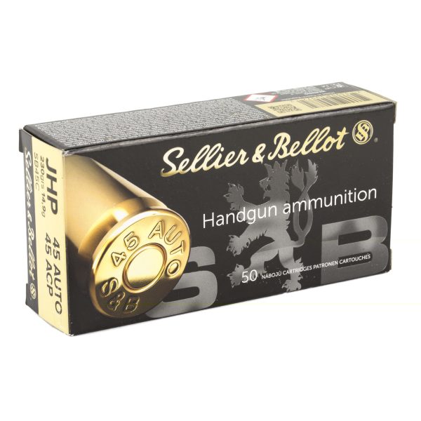 Sellier & Bellot .45acp 230gr Jhp 50ct - Image 3