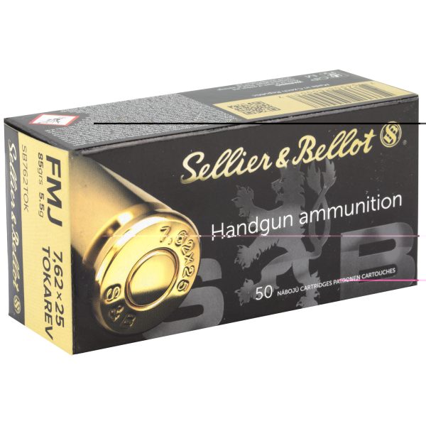 Sellier & Bellot 7.62x25 85gr Fmj 50ct - Image 3