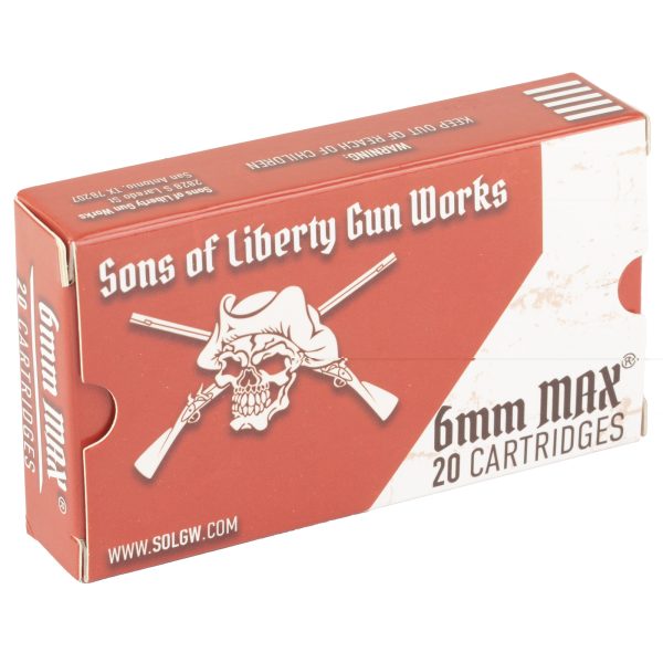 Sons of Liberty Gun Works 6mm Max 80gr Exp Mono 20ct - Image 3