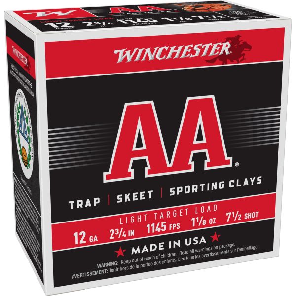 Winchester AA Target 12ga 2.75" #8 25ct
