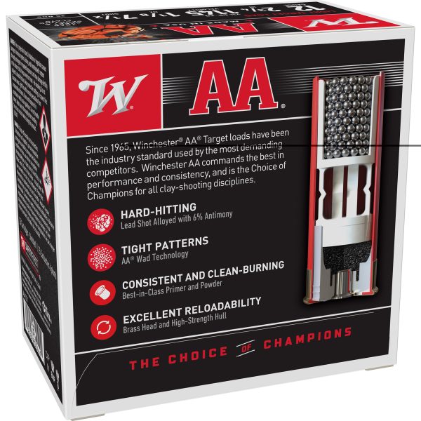 Winchester AA Target 12ga 2.75" #8 25ct - Image 2