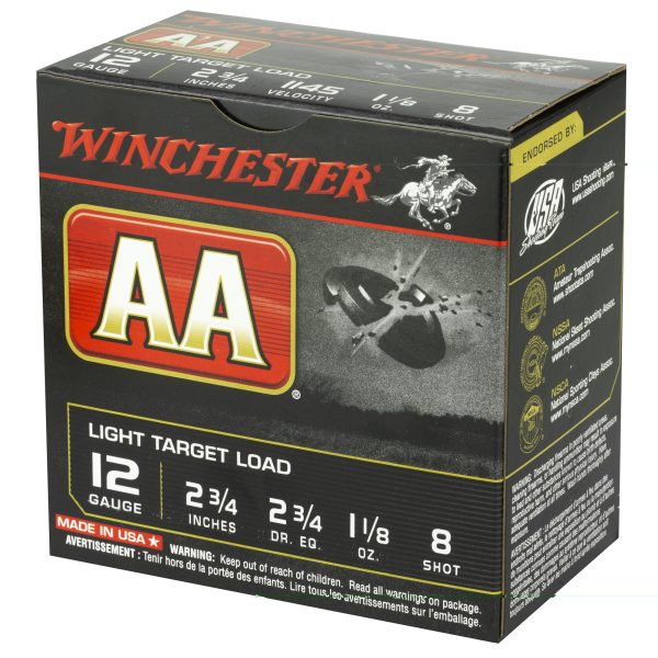 Winchester AA Target 12ga 2.75" #8 25ct - Image 3