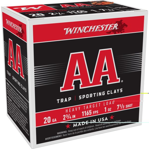 Winchester AA Target 20ga 2.75" #7.5 25ct