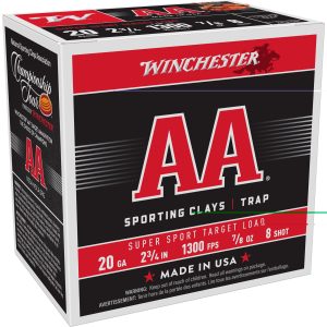 Winchester AA Ss 20ga 2.75" #8 25ct