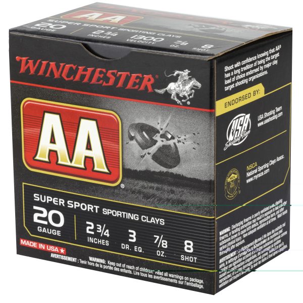 Winchester AA Ss 20ga 2.75" #8 25ct - Image 4