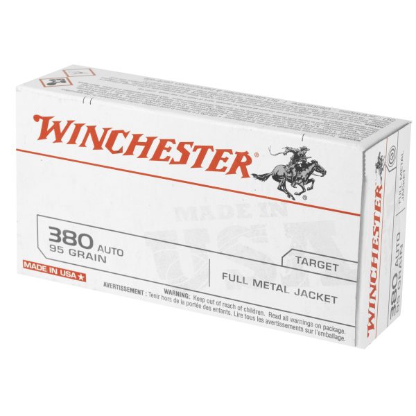 Winchester USA .380acp 95gr Fmj 50ct - Image 3