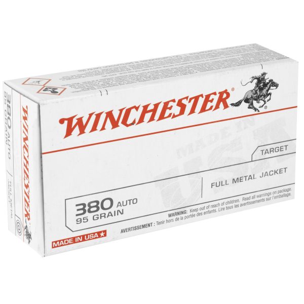Winchester USA .380acp 95gr Fmj 50ct - Image 2