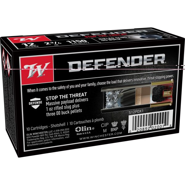 Win Defender 12ga 2.75" 3-00-1oz 10-