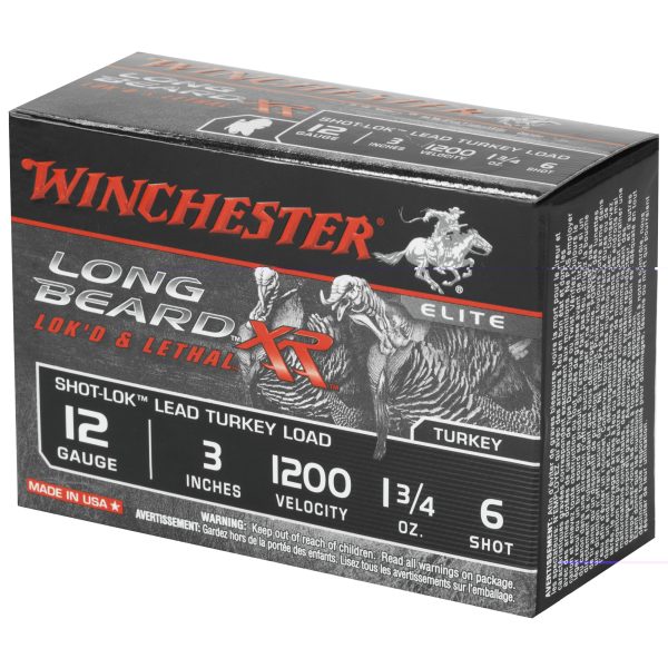 Winchester Longbeard XR Turkey 12ga 3" #6 1.75oz 10ct - Image 3