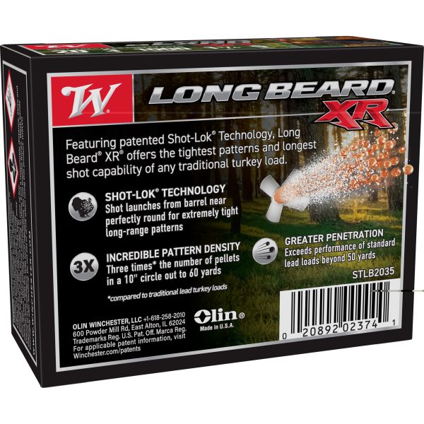 Winchester Longbeard XR Turkey 20ga 3" #5 1.25oz 10ct - Image 3