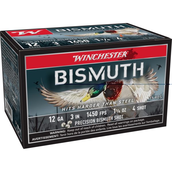 Winchester Bismuth 12ga 3" #4 15ct - Image 2